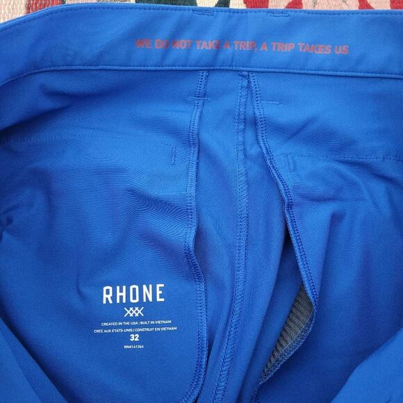 Rhone Commuter Pants Sz 32x31 Light Blue Classic Straight Leg Stretch Flex Knit - Picture 3 of 8